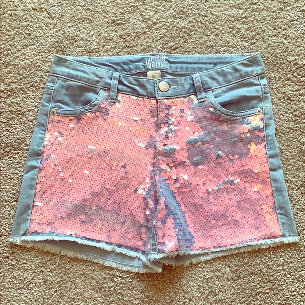 Justice jean shorts